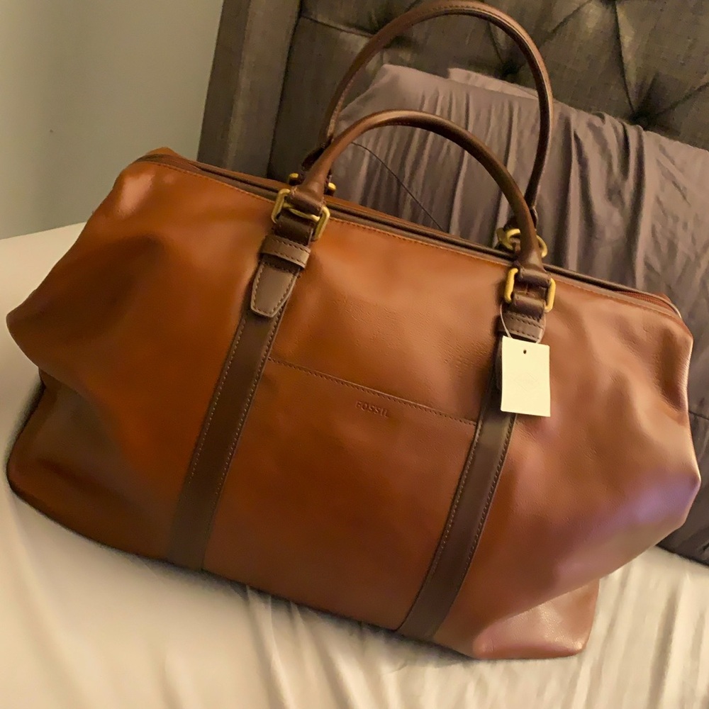Fossil Brown Leather Men's Bag